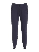 Joggers blu con logo gommato