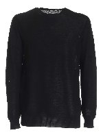 Maglia in cotone lavorato nero