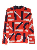 Felpa Monogram Comfort rossa