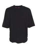 T-shirt con logo sul retro nera