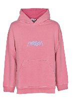 Felpa con cappuccio oversize rosa