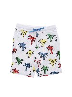 Bermuda bianchi con stampa Palms