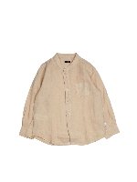 Camicia tasca sul petto beige