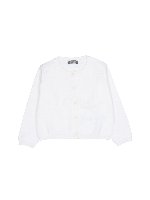 Cardigan bianco in cotone