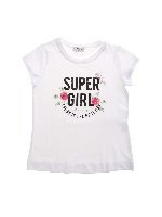 T-shirt bianca con strass