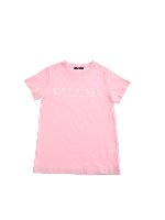 T-shirt logo Balmain rosa