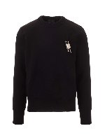 Felpa nera con lucchetto