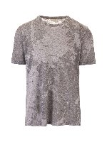 T-shirt logo devore grigia