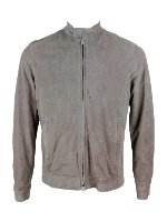 Giubbino in suede grigio