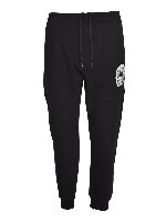 Pantaloni con patch logo neri