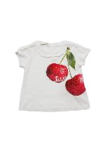 T-shirt bianca ciliegie