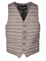 Gilet imbottito grigio tortora