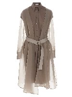 Robe Au Genou - Beige