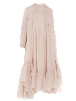 Abito ruffles wide rosa