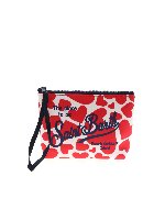 Bustina Aline Heart Love bianca e rossa