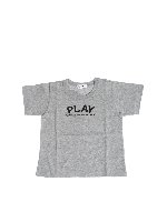 T-shirt grigia con Play heart sul retro