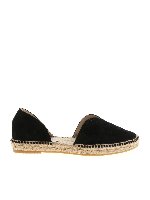 Espadrillas in suede nera