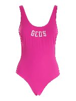 Costume intero fucsia con patch logo