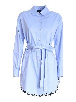Camicia oversize Scienze azzurra