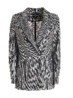 Giacca doppiopetto lame blu e grigia