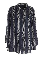 Giacca blu con motivo a righe