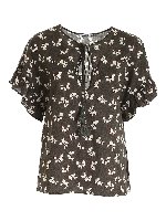 Blusa a stampa floreale