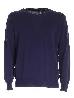 Pullover girocollo leggero blu