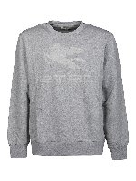 Felpa girocollo in cotone stretch