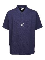 Polo oversize con stampa logo