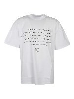 T-shirt con stampa scritta a mano