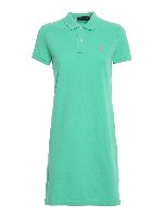 Abito-polo con logo ricamato