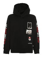 Felpa in misto cotone con stampe