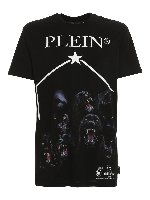 T-shirt logo con stampa tigri