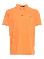 Polo con ricami logo a contrasto