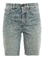 Bermuda in denim slavato