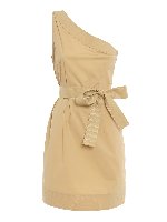 Abito monospalla in popeline