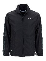 Giacca in nylon con bande logo