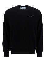 Girocollo in cotone con logo minimal