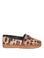 Espadrillas leopardate con targhetta