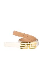 Cintura in pelle con fibbia logo