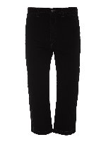 Pantaloni crop a gamba dritta