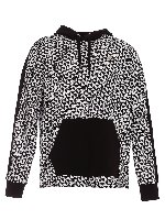 Felpa in motivo monogramma