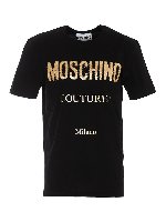 T-shirti con logo laminato