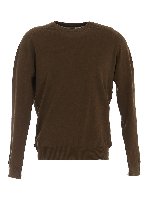 Girocollo in misto lino verde