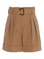 Shorts in cotone con cintura