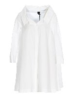 Camicia in cotone con collo ampio