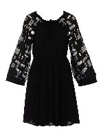 Vestito con ricami luminosi