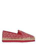 Espadrillas in pelle con logo all over