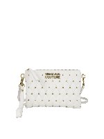 Pochette finta pelle trapuntata con borchie