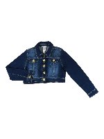 Giacca di jeans con bottoni dorati